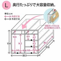 プラス 収納ボックス リビングポストIIY4L スモークグレー LP-201Y4-L 85-662_画像5