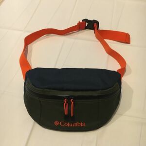 新品未使用 Columbia コロンビア PRICE STREAM HIP BAG ボディバッグ 止水ジップ 刺繍 ナイロン カーキ オレンジ ネイビー バッグ