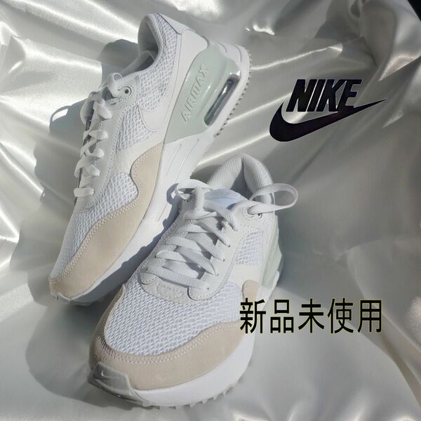 新品未使用◆27cmナイキ エアマックス NIKE AIR MAX SYSTM/メンズスニーカー/白スニーカー/80年代