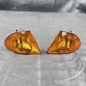 G1*BMW original 3 series E46 318i corner lens left right set corner lamp side marker turn signal winker orange 1315106141