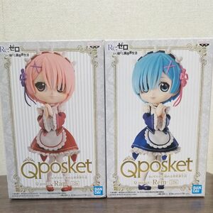 Qposket Re ゼロから始める異世界生活 レム ラム Bカラー 2体セット