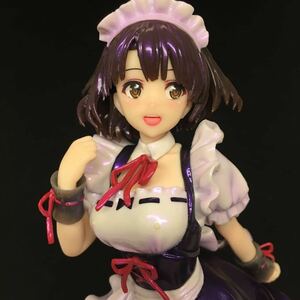 691【加藤恵】冴えない彼女の育てかた Fine フィギュア リペイント Coreful ～メイド服ver.～パープル クリスタルカラー 美少女 うるうる瞳