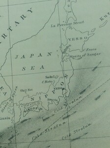 ペリー艦隊制作 黒潮海流図及びメキシコ湾海流図の類似性 1854年 オリジナル石版画