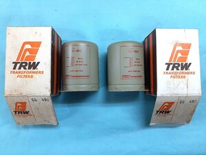 ■未使用■75Hy 50mA 円筒形 チョークトランス TRW CG48C 2個1組