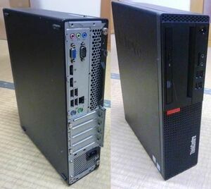 Win10-快速 Lenovo ThinkCentre M710S　Core i3 6100 (3.7GHz)/8G/SSD120G+HDD1000G/マルチ/Officeほか/ 即使用・実用機・格安 