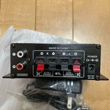 小型2chオーディオアンプ 出力20W＋20W 12V/2Aアダプター付属_画像7