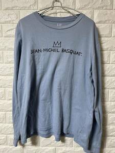 GAP ロンT バックプリント Mサイズ 水色