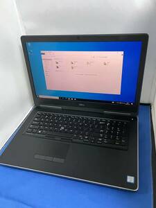 ノートパソコン DELL Precision 7720 Xeon E3-1535M v6 32GB SSD 512GB NVIDIA Quadro P3000 17.2インチ 4K 解像度 3840x2160 国内発