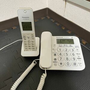 Panasonic コードレス電話機 デジタルコードレス電話機 電話機 親機 子機 パナソニック ホワイト VE-GZ20-W KX-FKD404-W2 動作確認OK 10128