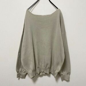 OPAQUE CLIP Lux Organic cotton ワイドニットソー