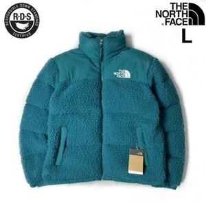 1円～!売切!【正規新品】THE NORTH FACE◆SHERPA NUPTSE JACKET ダウンジャケット ヌプシ モコモコ シェルパフリース ボア(L)青 190122-175