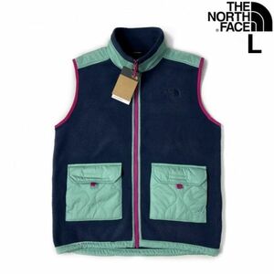 1円～!売切!【正規新品】THE NORTH FACE◆ROYAL ARCH VEST フリース ベスト キルティング US限定 肉厚 アウトドア(L)紺 緑 181024-60