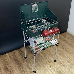 ○ Только доставка из рук в руки ■ Coleman Coleman Deluxe High Stand с двумя конфорками и кемпингом 413H499J 596-700J Б/у ■ Из города Химэдзи, префектура Хёго Q Yoko