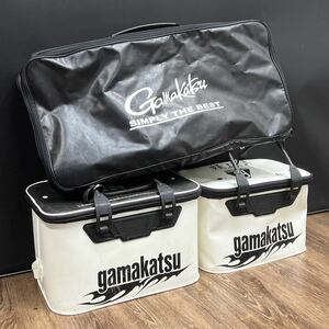 3点セット■がまかつ バッカン ベストキャリー Gamakatsu 釣具 釣り 道具 ケース バッグ まとめて 中古品 現状渡し■兵庫県姫路市発 A6