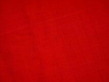 【KIRUKIRU】デッドストック！アンティーク 紅絹 反物 17m75cm 正絹 赤 着物 和裁 古布 生地 材料 リメイク 人形細工 ハンドメイド 手芸_画像9