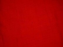 【KIRUKIRU】デッドストック！アンティーク 紅絹 反物 17m75cm 正絹 赤 着物 和裁 古布 生地 材料 リメイク 人形細工 ハンドメイド 手芸_画像7