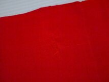 【KIRUKIRU】デッドストック！アンティーク 紅絹 反物 17m75cm 正絹 赤 着物 和裁 古布 生地 材料 リメイク 人形細工 ハンドメイド 手芸_画像10