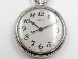 15512b SEIKO セイコー 7C21-0AA0 鉄道時計 懐中時計 QZ 稼動品 ケース幅50mm