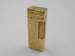 15472Oe dunhill ダンヒル ライター アウタージャケット 18K クロコ模様 102.5g