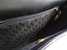 15757Bf YVES SAINT LAURENT イヴサンローラン YSL レザー 2WAY ハンドバッグ ショルダーバッグ ブラックレザー W28×H18×D8cm_画像5