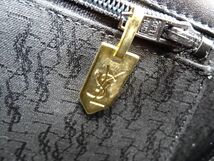 15757Bf YVES SAINT LAURENT イヴサンローラン YSL レザー 2WAY ハンドバッグ ショルダーバッグ ブラックレザー W28×H18×D8cm_画像7