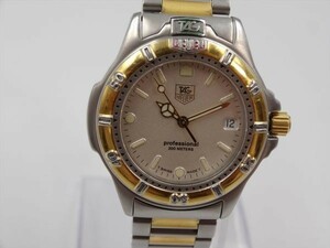 14542Ag TAG HEUER タグホイヤー 995.713A プロフェッショナル200M シルバー文字盤 稼動 ボーイズ QZ 時計 ケース35mm