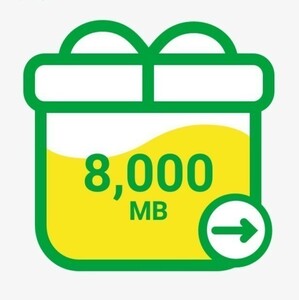 8GB mineo パケットギフト 8000MB☆匿名