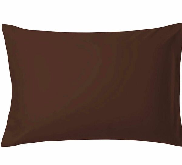 枕カバー 高級棉100％ 全サイズピローケース ホテル品質 サテン織35*50cmサイズの枕に対応 (ブラウン, 35*50cm)