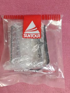 未使用品 SUNTOUR SUPERBE PRO サンツアー シュパーブプロ ロード用ペダルプレート 固定ボルト付き ペダルケージ