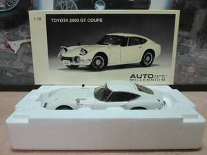 1/１８　「TOYOTA　２０００GT」！！「ペガサスホワイト」 最初期ロット貴重な「エラー商品」！！ 「ＡＵＴＯart」