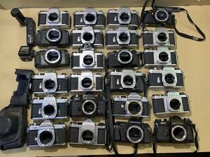 【24個】ペンタックス PENTAX SP/SPF/KM/ME/K2/他 大量 フィルム カメラ ボディ まとめて ジャンク セット まとめ (240)