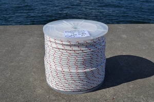 10mm200mWB super Ester 16 strike . white red yacht rope bobbin volume 