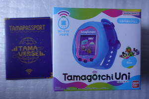 バンダイ BANDAI Tamagotchi Uni（たまごっちユニ） Blue [対象年齢：6歳～] たまごっちパスポート付 未開封 新品/即決6980円