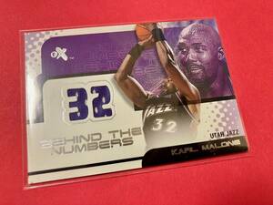 Karl Malone 2002 Fleer EX Behind the Numbers Jazz