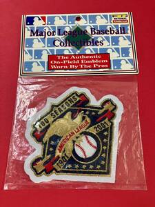 MLB American League 100 Seasons Patch 1901-2001 ア・リーグ 100周年記念 ワッペン エンブレム イチロー 野茂英雄