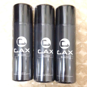 CAX カックス ボリュームアップ クイックヘアカバー スプレー ブラック 100g 3本【新品未開封】の画像2