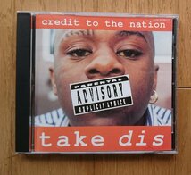 【CD・サンプル盤】テイク・ディス/クレジット・トゥ・ザ・ネイション -Take Dis/credit to the nation- COCY-78077 ※帯・解説付き_画像1