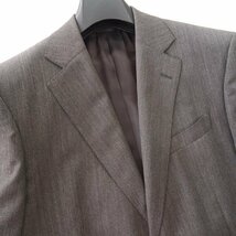 新品 スーツカンパニー 撥水 RAIN & TRAVEL ウール 2パンツ スーツ BE5(幅広M) 茶 【J43975】 170-2D セットアップ 4シーズン メンズ BB5_画像4