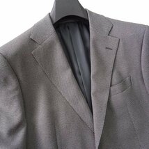 新品 スーツカンパニー ストレッチ バーズアイ スーツ AB6(やや幅広L) 灰 【J50818】 THE SUIT COMPANY セットアップ 秋冬 メンズ_画像4