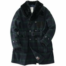 訳有 13.7万 ウールリッチ × ビームス 中綿 ウール BIG GAME ハンティング コート M 【J54759】 WOOLRICH BEAMS PLUS MACKINAW マッキーノ_画像2