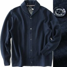 訳有 アクアスキュータム ダイヤ キルト 中綿 スウェット カーディガン L 紺 【I54804】 Aquascutum LONDON 秋冬 メンズ_画像1