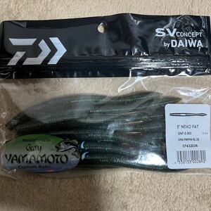 ダイワ (DAIWA) バス ワーム ゲーリーネコファット 5g GREENPUMPKIN BLUE 363 ルアー