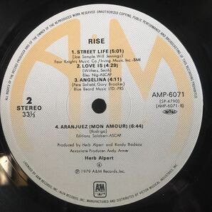 美盤 LP / Herb Alpert (ハーブ・アルパート) - Rise / Latin Soul Funk Disco AOR / Tom Scott, Joe Sample, Harvey Mason / Biggieネタの画像4