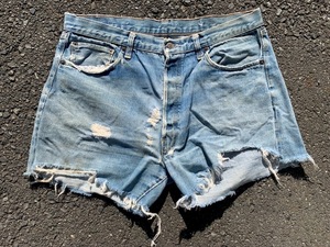 60年代　リーバイス　LEVIS　501　E　カットオフ　501XX　ヴィンテージ　VINTAGE　