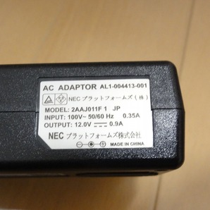 ★☆NECプラットホームズ 無線LANルーター PA-WG1200HP PA-WF1200CR PA-WG1200HS4他用ACアダプター AL1-004413-001 DC12V 0.9A 送料140円の画像2