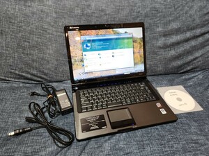 Gateway M-7810j Core2Duo T9400 RAM:3GB HDD:320GB 15.4インチ ノートパソコン Windows Vista