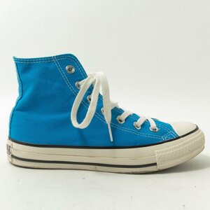 CONVERSE コンバース ALL STAR オールスター ハイカット スニーカー ブルー 青 ホワイト 24cm キャンバス レディース カジュアル シューズ