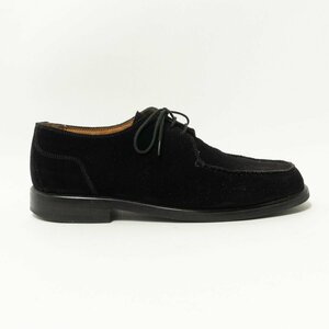 Zapatro サパトロ レザーシューズ 革靴 紳士靴 スエード カジュアルシューズ ブラック 黒 レースアップ ビブラムソール 7 メンズ