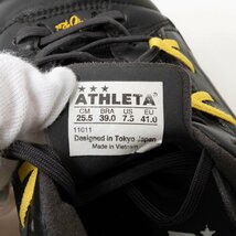 ATHLETA アスレタ ORei オーヘイ フットサルシューズ スニーカー 25.5cm ブラック イエロー スポーツ サッカー 運動 カジュアル メンズ 靴_画像10