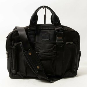 TUMI トゥミ 2WAY ビジネスバッグ ショルダー トート ブラック 黒 ナイロン 収納多数 機能的 メンズ 仕事 出張 シンプル きれいめ bag 鞄